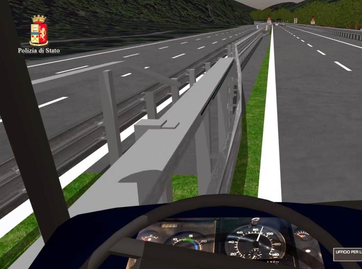 Un autobus in un filmato