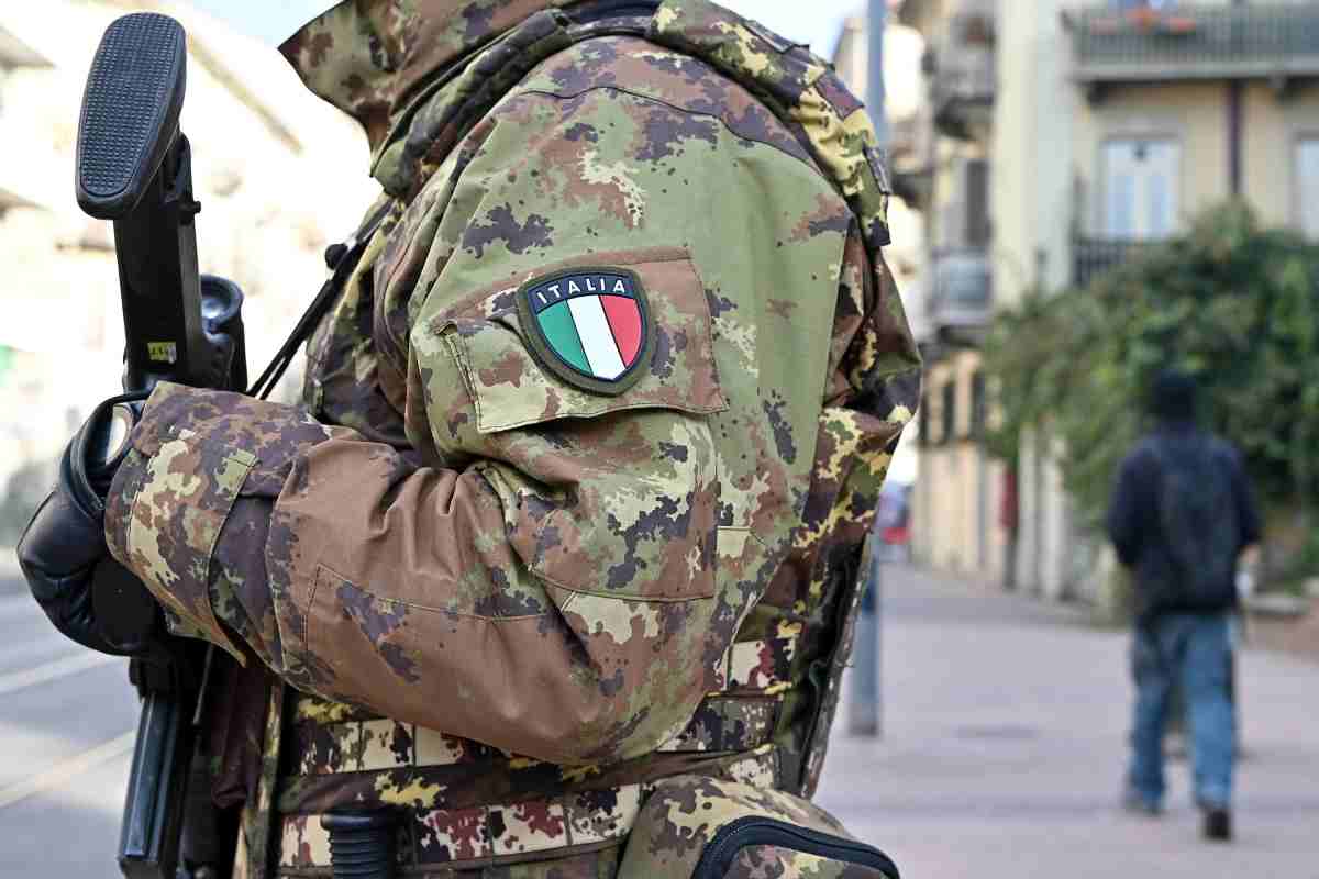 Un militare dell'Esercito