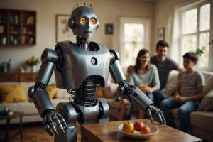 Un robot in azione in casa